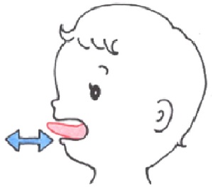 食べる時の舌の動きの画像