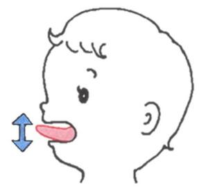 食べる時の舌の動きの画像