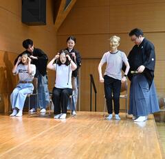 能面をかける体験