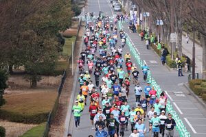 2024大会の様子（普段は走ることが出来ない公道を走ることができます）