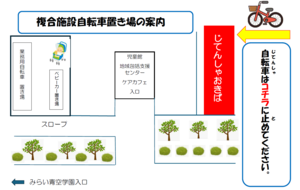 自転車置き場の地図