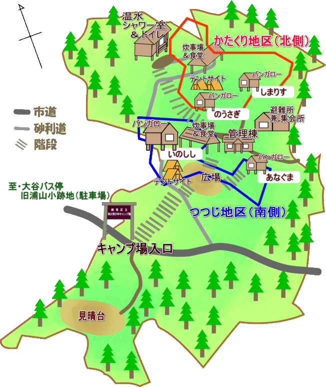 キャンプ場地図