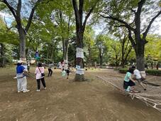 ロープ遊びの様子です