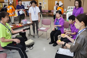 ワークショップの様子（健康体操）