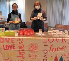 チョコレート販売の様子