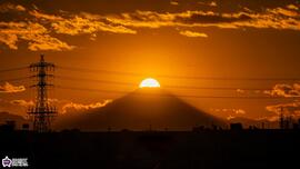 ダイヤモンド富士の写真