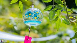 四季の香ローズガーデンの風鈴の写真