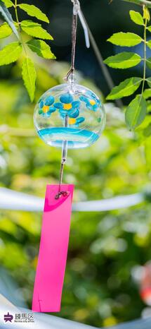 四季の香ローズガーデンの風鈴の写真