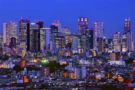 新宿副都心方面の夜景